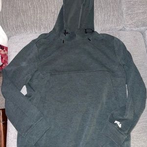 FILA live in motion size SMALL  dark green/gray hoodie